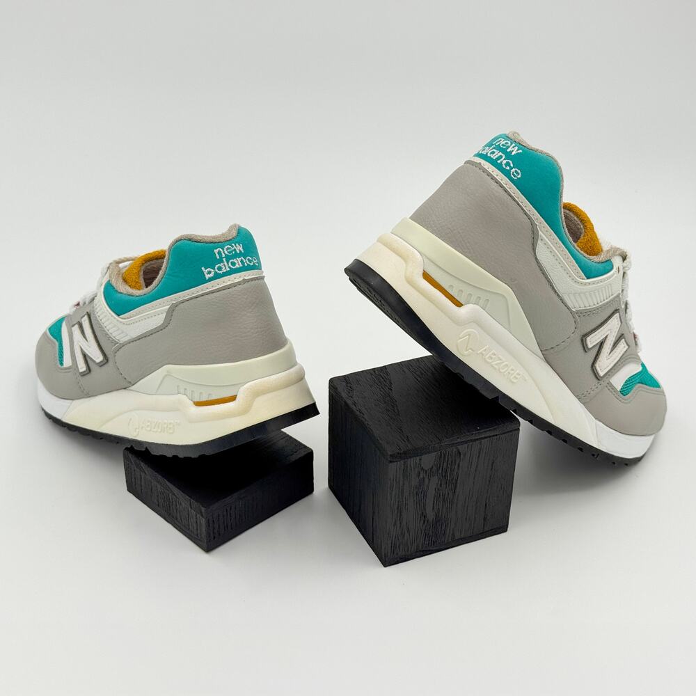 Concepts x New Balance 997.5 Esplanade Grey Teal Yellow Made in USA M9975CN - Picture 4 of 14